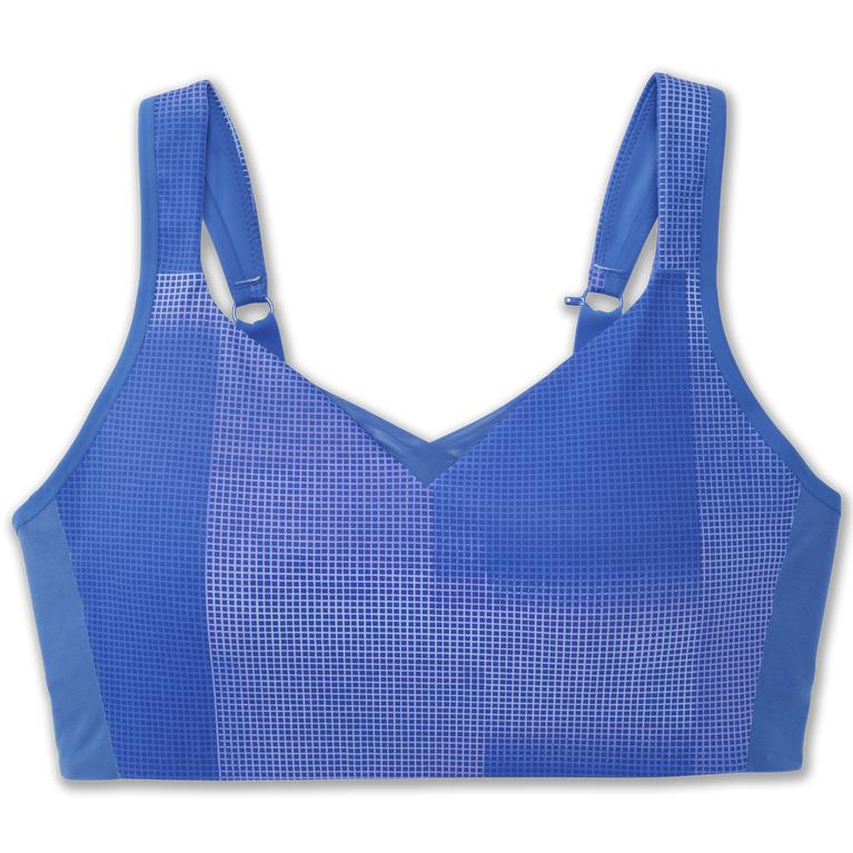 Brooks Drive Convertible Womens Running Bra - Bluetiful Altitude Print - Indonesia (NBEG-62407)